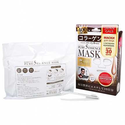 Маска с коллагеном JAPAN GALS Pure 5 Essence, 30 шт