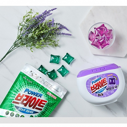 Жидкое средство для стирки MKH Power Bright Ultra-Concentrated Capsules (Лаванда) ультраконцентрированные, 52 шт.