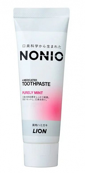Зубная паста комплексного действия LION Nonio Purely Mint со вкусом фруктовой мяты, 130г