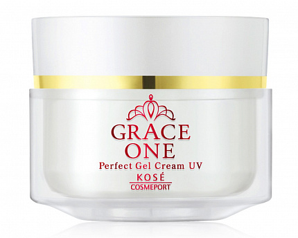 Солнцезащитный питательный омолаживающий крем Kose Grace One Perfect Gel Cream UV SPF50 + PA ++++, 100 гр