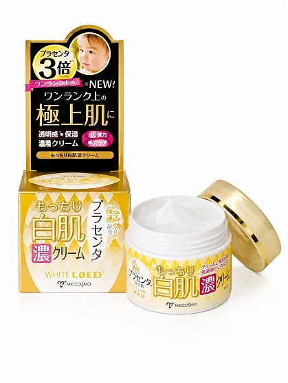 Концентрированный подтягивающий крем–гель MICCOSMO WHITE LABEL Premium Placenta Gold Rich Cream с золотом и плацентой, 60 г