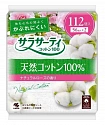 Ежедневные гигиенические прокладки из 100% хлопка KOBAYASHI Sarasaty Cotton, с ароматом розы, 112 шт.