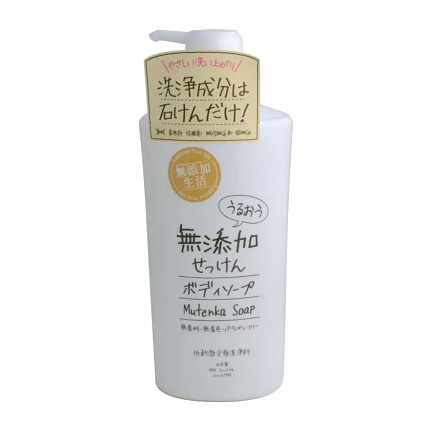 Натуральное увлажняющее жидкое мыло для тела MAX Uruoi No Sachi Body Soap, 500 мл