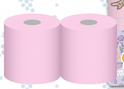 Туалетная бумага двухслойная MARUTOMI TISSUE Hanataba Aroma Time Lavender 18 Rolls Double, с ароматом лаванды, 18 рулонов * 25 м