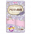 Туалетная бумага двухслойная MARUTOMI TISSUE Hanataba Aroma Time Lavender 12 Rolls Double, с ароматом лаванды, 12 рулонов * 25 м