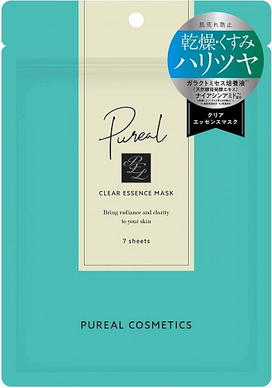 Тканевая маска для комплексного ухода за лицом MARUMAN H&B Pureal Clear с керамидами, 7 шт.