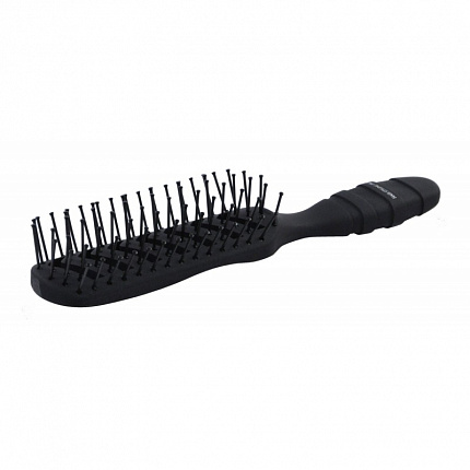 Профессиональная скелетная расческа VeSS HAIRSTYLING PRO Skeleton Brush для сушки и укладки волос, черная