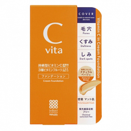 Основа под макияж с витамином С MEISHOKU Cvita Cream Foundation, универсальный тон, 30 г