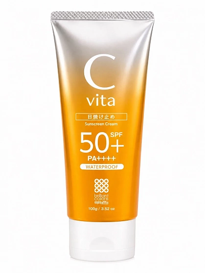 Увлажняющий солнцезащитный крем MEISHOKU Cvita Sunscreen Cream с витамином C, SPF 50+ PA++++, 100 г