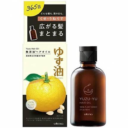 Масло цитрусовых для питания волос и кожи головы Utena Yuzu-yu, 60 мл.