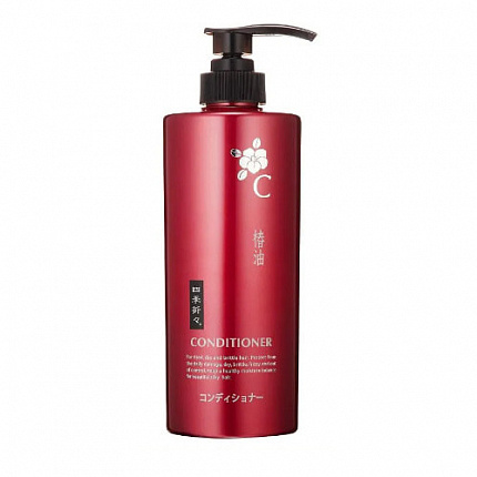 Кондиционер для сухих и поврежденных волос KUMANO YUSHI Shikioriori Camellia Oil c маслом камелии, 600 мл