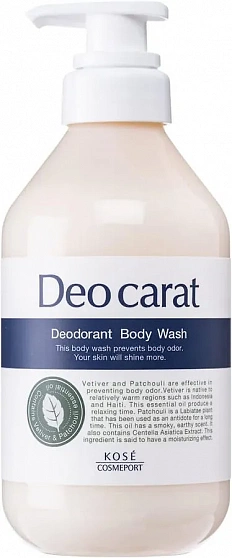 Гель для душа против высыпаний и воспалений KOSE Deo Carat, дезодорирующий, 450 мл