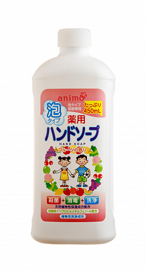 Мыло-пенка для рук c антибактериальным эффектом ROCKET SOAP Animo Hand Soap, аромат фруктов, 450 мл
