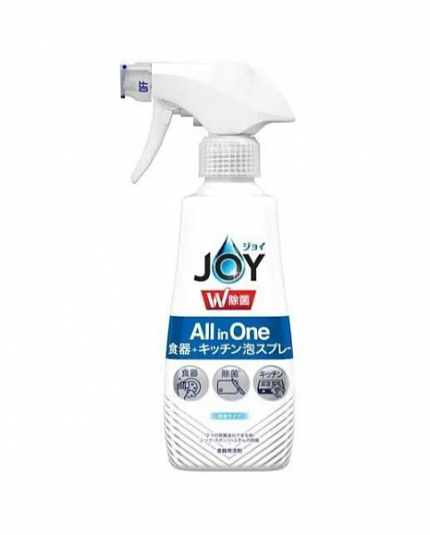 Спрей-пенка для мытья посуды и кухонных принадлежностей PG Joy All-in-One Foam Spray с легким освежающим ароматом, 300 мл