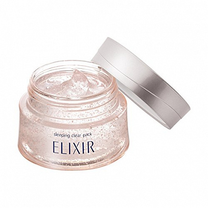 Отбеливающая ночная гель-маска для лица Shiseido Elixir Whitening and Revitalizing Care Sleeping clear pack, 105 г
