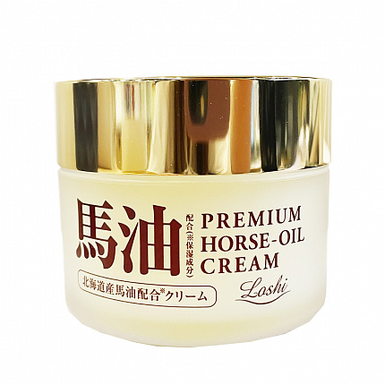 Премиальный увлажняющий крем для лица и тела COSMETEX ROLAND Loshi Moist Aid Premum Horse Oil Cream с лошадиным маслом и ниацинамидом, 40 г