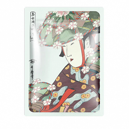 Маска для лица с экстрактом цветков сакуры и алоэ MITOMO Aloe + Cherry Blossoms Facial Mask, 1шт.