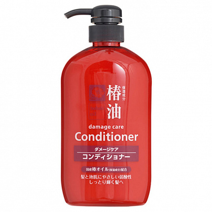 Кондиционер для ухода за поврежденными волосами KUMANO Tsubaki Oil Damage Care Conditioner с натуральным маслом камелии, 600 мл