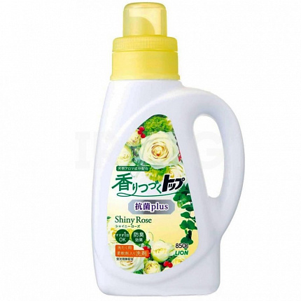 Антибактериальное жидкое средство для стирки белья LION Top Antibacterial Plus Shiny Rose, с ароматом розы и цветов, 850 г