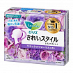 Ежедневные гигиенические прокладки KAO Laurier Beautiful Style Relax Floral с цветочным ароматом, длина 14 см, в упаковке 72 шт.