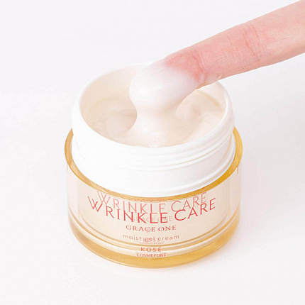 Увлажняющий гелеобразный крем для лица против морщин KOSE Grace One Wrinkle Care Moist Gel Cream, 100 г