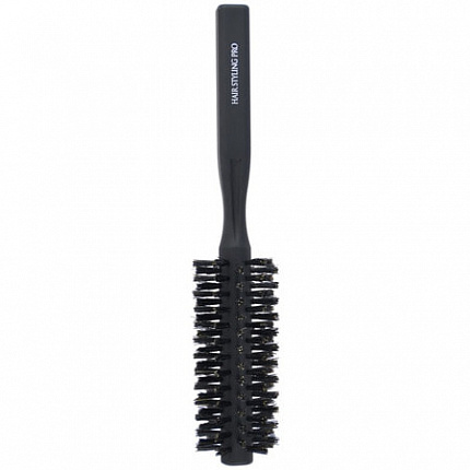Профессиональная щетка для укладки волос VeSS Hair Styling Pro Roll Brush из натуральной щетины (круглая)