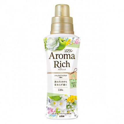 Кондиционер для белья LION Aroma Rich Ellie, с богатым ароматом натуральных масел, 520 мл