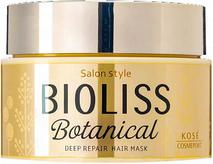 Маска для глубокого восстановления поврежденных волос, KOSE Bioliss Botanical Deep Repair Hair, 200г.