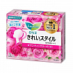Ежедневные гигиенические прокладки KAO Laurier Beautiful Style Romantic Rose, с ароматом розы, длина 14 см, в упаковке 72 шт.