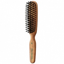 Расческа с натуральной щетиной и оливковым скваланом IKEMOTO Olive Squalane Impregnated Brush