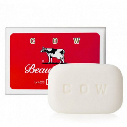 Молочное увлажняющее туалетное мыло COW Red Box с ароматом розы, 2 шт. по 125 г