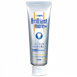 Зубная паста LION DENT Brilliant More Apricot Mint отбеливающая и предотвращающая неприятный запах изо рта, со вкусом абрикоса и мяты, 90 гр