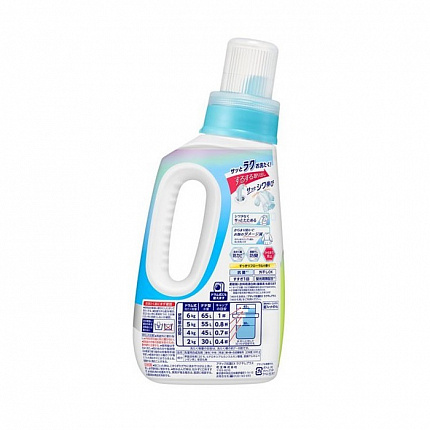 Жидкое средство для стирки KAO Attack Antibacterial EX Easy Drying с эффектом уменьшения складок на одежде, цветочный аромат, 690 г