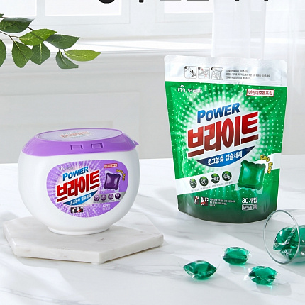 Жидкое средство для стирки MKH Power Bright Ultra-Concentrated Capsules (Лаванда) ультраконцентрированные, 52 шт.