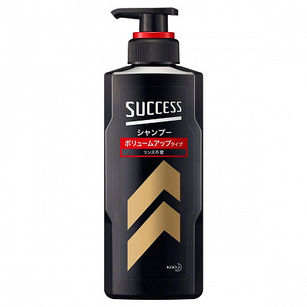 Мужской шампунь KAO Success «Эффект густоты» для объёма волос и глубокого очищения, 350 мл