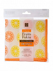 Тряпочка для посуды и кухни KOKUBO Classic Fruit, с высокой впитывающей способностью и принтом Цитрусы, 1 шт.