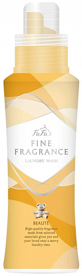 Жидкое средство для стирки NS FAFA JAPAN Fine Fragrance Wash Beaute, концентрированное, с ароматом свежей зелени, персика, магнолии, сандалового дерева и кедра, 400мл.