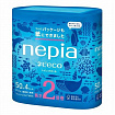 Туалетная бумага двухслойная NEPIA Nepi Eco, без аромата, 50м. (эко-упаковка 4 рулона)