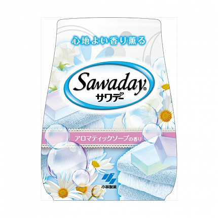 Гелевый освежитель воздуха для туалета Kobayashi Sawaday Aromatic soap, нежный аромат цветочного мыла, 140 г