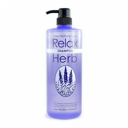 Растительный шампунь для волос Junlove NEW RELAX HERB SHAMPOO с расслабляющим эффектом (с маслом лаванды), 1000 мл
