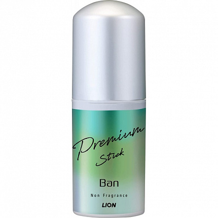 Премиальный твёрдый (стик) дезодорант-антиперспирант LION BAN Premium Stick ионный, блокирующий потоотделение, без запаха, 20 г