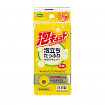 Трехслойная губка для мытья посуды Ohe Corporation Awa Qutto Soft Sponge, верхний слой средней жесткости