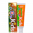 Детская гелевая зубная паста с ярким тропическим вкусом с 2л "Kizcare Kids" 75гр