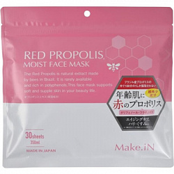 Противовоспалительная увлажняющая маска для лица EVLISS Make.iN Red Propolis Moist с красным прополисом, 30 шт.