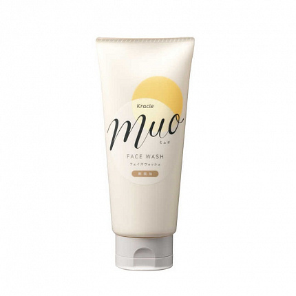 Увлажняющая пенка для умывания KRACIE Muo Face Wash, без добавок, с натуральными эфирными маслами, с ароматом бергамота, лаванды и апельсина, 120 гр
