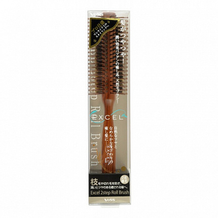 Щетка с натуральной щетиной и нейлоном VeSS EXCEL MIX Brushing Brush (круглая)
