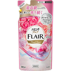 Кондиционер-смягчитель для белья KAO Flair Floral Sweet со сладким цветочным ароматом и нотками персика и ванили, м/у 360 мл
