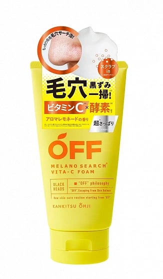 Очищающая пенка для умывания COSMETEX ROLAND Off Melano Search с витамином C, 120 г