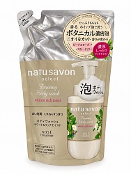 Увлажняющая пенка для душа KOSE Natu Savon Rich Moist, рефил 350 мл