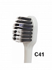 Зубная щётка Dentalpro Black Whitening С41  отбеливающая, с платиновой коллоидной керамикой, мягкая, фиолетовая